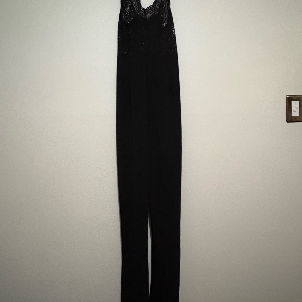 PrettyLittleThing Black Lace‎ Jumpsuit